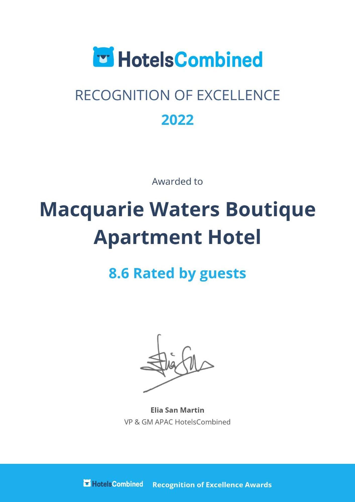 Macquarie Waters Boutique Apartment Hotel Port Macquarie Extérieur photo